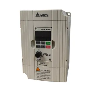 Inverter Delta Delta 0.75/1.5/2.2/3.7/5,5kw, tiga fase 220V/380V asli