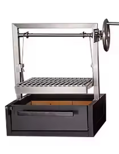 <span class=keywords><strong>Barbecue</strong></span> portable pliable de luxe en acier inoxydable commercial, à combustion de bois, sans fumée, sécurité des flammes, utilisation à domicile et en cuisine, réglable - Product Image 1