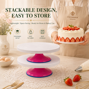 Birthday <strong>Cake</strong> DIY Set Mounting Table Turntable <strong>Cake</strong> <strong>Stand</strong> Holder Plastic Baking Tools - Product Image 4