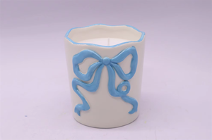 Elegant Vintage Ceramic <strong>Candle</strong> <strong>Holder</strong> with <strong>Candle</strong> <strong>Lotus</strong> Flower for Love Shape for Home Spa Wedding Centerpiece Christmas Decor - Product Image 6