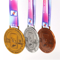 Médailles en or, argent et bronze en vrac, souvenirs en métal, médailles de sport en alliage de zinc