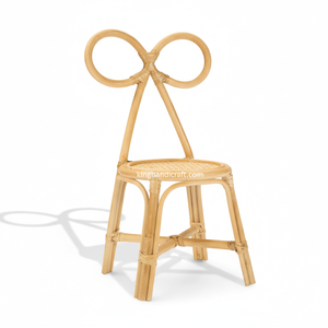 Silla Infantil Moderna Hecha a Mano de Ratán para Fiestas de Cumpleaños, Muebles Infantiles de Mimbre Natural, Seguros, Duraderos y Ligeros para Exteriores - Product Image 1