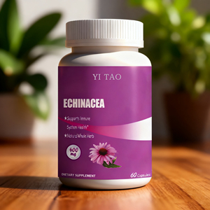 Complément alimentaire à base d'échinacée personnalisable de marque propre, fournissant énergie et soutien immunitaire pour les hommes et les femmes, sous forme de capsules. - Product Image 5