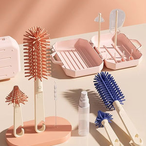 Cepillo Limpiador de Biberones 6 en 1 al por Mayor, de Silicona, para Tetinas y Accesorios - Product Image 1