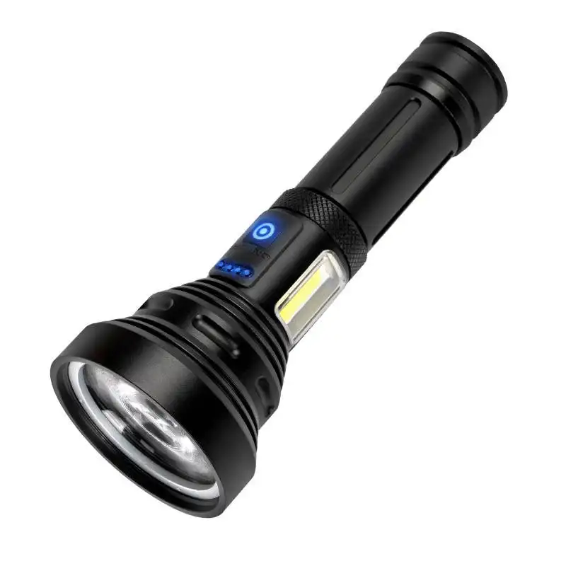 Leistungs starke weiße Laser-Taschenlampe Wasserdichte Langstrecken-COB-USB-wiederauf ladbare Taschenlampe LED wiederauf ladbare Taschenlampe Taschenlampe