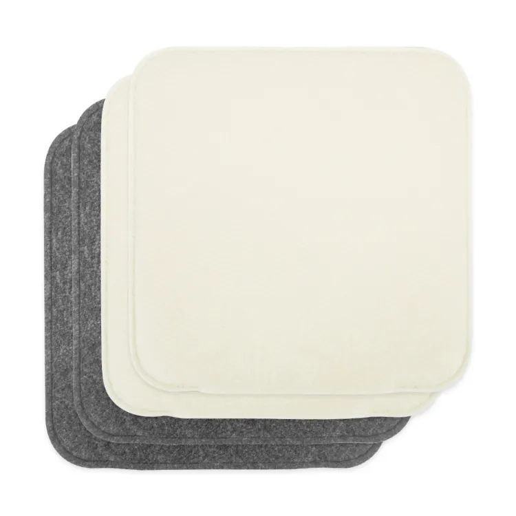 Square Corners Felt Chair Seat Cushion Soft Chair Seat Pad With Memory Foam