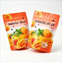 Sachet d'emballage souple personnalisé pour gelée de mangue avec fermeture éclair et design Doypack flexible pour l'emballage alimentaire