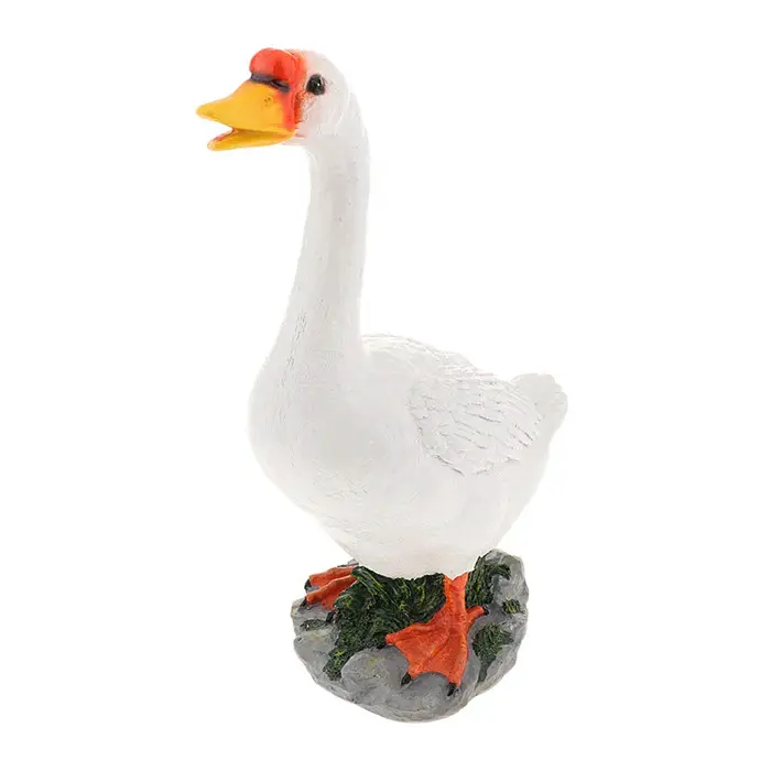 Harz gans Ente Gans Garten Statue Rasen Ornament Skulptur Figurine Decor-Gans