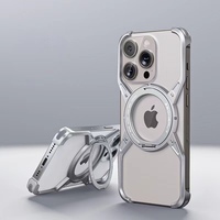 Portable pliable Angle réglable 360 Rotation téléphone anneau support en alliage d'aluminium lunette-moins Fulcrum coque de téléphone