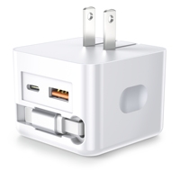 Chargeur HNT GaN avec câble rétractable de 70 cm, chargeur rapide 40W, câble USB Type C, PD3.0 QC4.0, chargeur rapide 3 en 1 pour iPhone 16 15