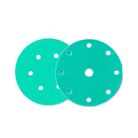 Fourniture d'usine SABRE papier de verre 5 pouces 125mm 8 trous jaune oxyde d'aluminium disque abrasif/papier de verre 8 trous