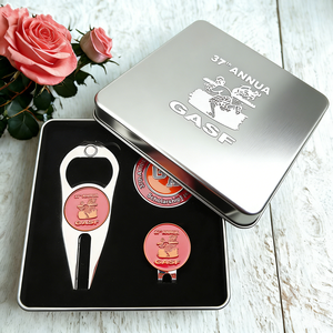 Set de Regalo de Golf de Primera Calidad, Herramienta para Reparar el Césped con Grabado Profesional, Logotipo Personalizado, Ficha de Póker de Golf, Marcador de Pelota de Lujo Personalizado - Product Image 2