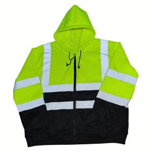 Ropa de Trabajo de Alta Visibilidad, Resistente y de Grado Industrial, Uniforme de Fábrica, Ropa de Seguridad con Estándar de Seguridad, Sudadera con Capucha Reflectante - Product Image 2