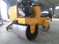 Rodillo Vibratorio de Dos Tambores para Construcción, Motor de 6 HP, Fuerza Excitante de 28 KN