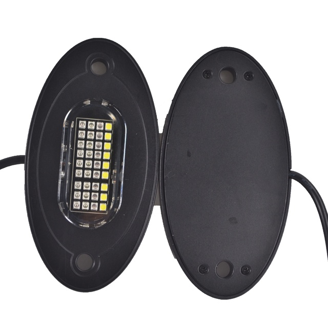 NEWEST 36 LEDs the Brightest RGBW Color LED Rock Pod Light Underbody Light for Truck Off Road UTV ATV All Cars