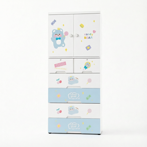ตู้เสื้อผ้าเด็กแบบการ์ตูน 6 ชั้น พร้อมลิ้นชัก ตู้เก็บของในห้องนอนเด็ก - Product Image 2