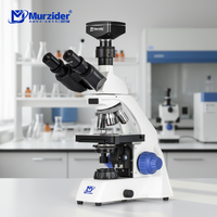 Murzider MSD1125-T-1000 Trinocular Biological Microscope with 10MP Camera for Lab, Research, and Pathology Slides