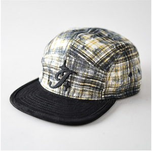 Casquette de <span class=keywords><strong>camping</strong></span> en coton à 7 panneaux avec broderie personnalisée de dessin animé, visière en daim, fermeture snapback plate, respirante, imperméable, unisexe, style vintage streetwear - Product Image 1