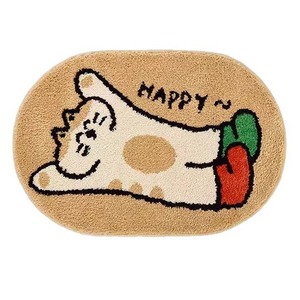 Tapis tissé <span class=keywords><strong>à</strong></span> la machine personnalisable en matériau floqué absorbant antidérapant moelleux mignon motif extraterrestre style américain abstrait pour - Product Image 5