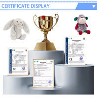 Boneka Kelinci Kartun Bercahaya Awan Bernyanyi Bordir Warna Logo Dapat Disesuaikan, Mainan Plush Super Lembut, Pernis Mengkilap, Penghilang Stres Anak