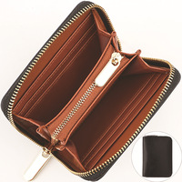 Nouvelle Arrivée Porte-Monnaie en Cuir Véritable OEM Mini Pochette Zippée pour Monnaie et Billets Porte-Cartes Femme Petit Portefeuille
