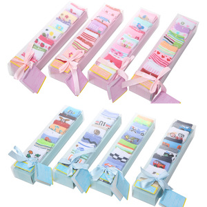 선물 포장 아기 양말 세트 신생아 남아 여아 양말 7일 세트 - Product Image 1