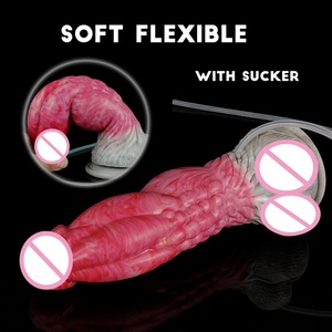 YOCY Huge Knot Dildo Squirting Function Anal Plug With <b>Suction</b> Cup Silicone Fantasy Dildo Animal Ejaculating Penis Orgasm - Product Image 2