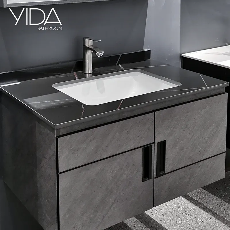 Оптовая продажа, низкая цена, современный популярный высококачественный фанерный материал, шкаф для ванной комнаты