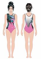 Vente chaude Personnalisé Noir Robe De Danse Moderne Ensembles Filles Gymnastique Ballet Justaucorps pour Latin Mesh Formation Compétition