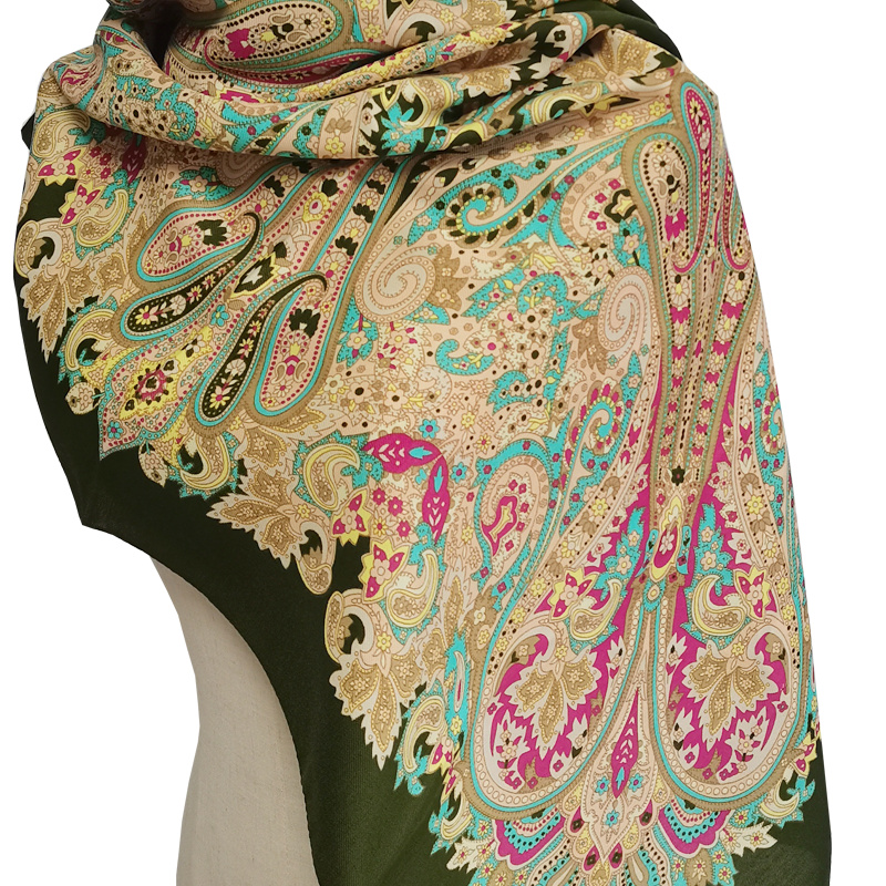 Высококачественный Женский шарф из полиэстера 90x90 см