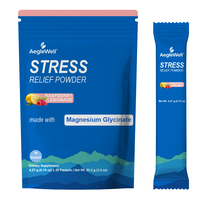 Complément alimentaire naturel WELLBODY en poudre pour soulager le stress chez les adultes, avec glycinate de magnésium