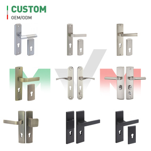 Phía trước khóa cửa an ninh chính và xử lý với khóa - Product Image 1