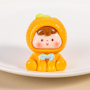 Mini Fruit Resin Jewelry Accessories DIY Refrigerator Sticker Desktop Jewelry Keychain Pendant Wholesale New Materials - Product Image 5