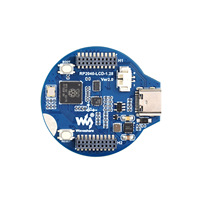 Placa de Desarrollo Raspberry Pi RP2040 con Pantalla Táctil LCD Circular de 1.28 Pulgadas, Sensores USB Tipo-C Opcionales, MicroPython
