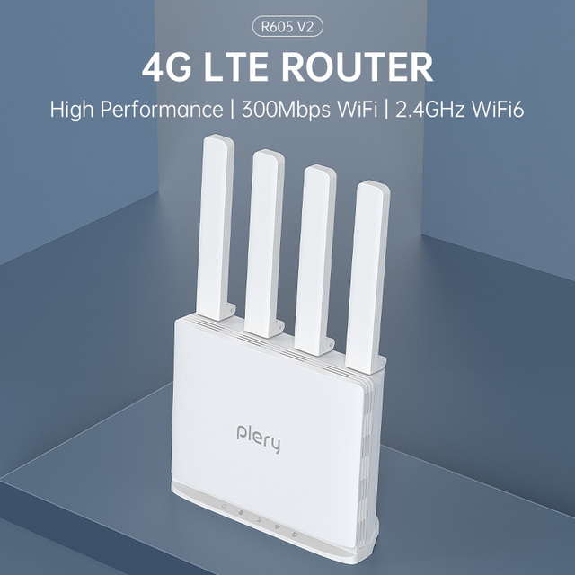 Plery Rural Area Internet Solution LTE CAT4 300M WiFi Router WiFi6 4G Routers