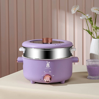 Nouvelle arrivée marmite électrique multifonctionnelle cuisine marmite chaude table électrique avec couvercle en verre trempé interrupteur réglable