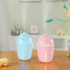 Wooden Mini Humidifier 0.5L USB Powered Desktop Air <b>Moisturizer</b> For Home Office Car Use - Product Image 2