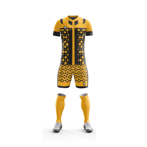 ชุดฟุตบอลโพลีเอสเตอร์ 100% ออกแบบเองได้ เสื้อเจอร์ซีย์แบบซับลิเมชั่น กางเกงขาสั้น แห้งเร็ว ระบายอากาศได้ดี - Product Image 4