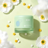 Pot à crème pour bébé à double paroi sans BPA, 30 ml, 50 ml, avec base transparente, pour emballage de crème hydratante pour bébé en marque privée