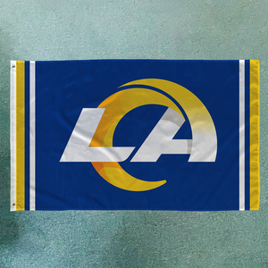 En Stock, Bandera de Equipo de Fútbol Americano 3x5 pies, Diseño Personalizado de Alta Calidad, Bandera de Los Angeles Rams 100% Poliéster, Bandera Deportiva de la <span class=keywords><strong>NFL</strong></span> - Product Image 2