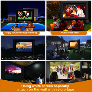 14ft <b>Inflatable</b> Projector Movie Screen With Blower Indoor Outdoor Party Backyard for Football Match 14FT Waterproof Projector Sc - Product Image 2