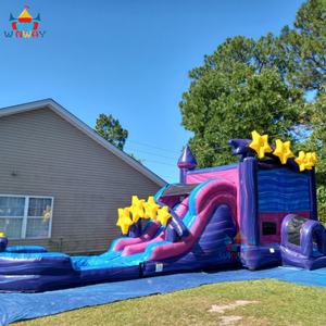 WINWAYTOYS Tobogán Inflable Comercial de PVC, Combinación de Doble Tobogán Galaxia, 8x4m o Tamaño Personalizado, Fácil de Instalar para Diversión - Product Image 3