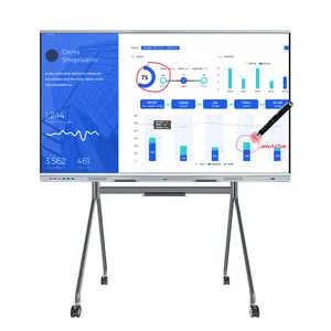 شاشة تعمل باللمس LCD مخصصة 86 بوصة قابلة للقراءة مع ضوء الشمس شاشة تفاعلية لمولات التسوق والمطاعم