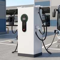 Station de recharge DC 360 kW, chargeur rapide, unité de recharge pour véhicules électriques montée au sol, pour station de bus, parking