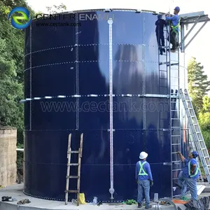 Biogas Storage Glassed Fused to Steel Tank for Anaerobic Reactor with Double Membrane
