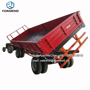 Model 7CX-3 Euro type 2 ton trailer traktor pertanian poros tunggal