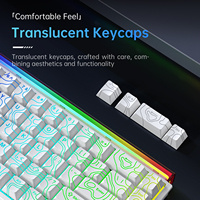 Clavier mécanique LDON68 avec éclairage RGB, livraison rapide, boîtier en alliage d'aluminium stable et durable, USB Type-C, taux de réponse de 8000 Hz, PC