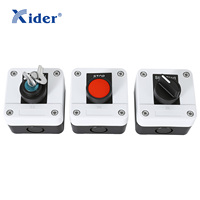 XAL-B111 Bouton poussoir rouge à ressort 1NC pour poste de commande