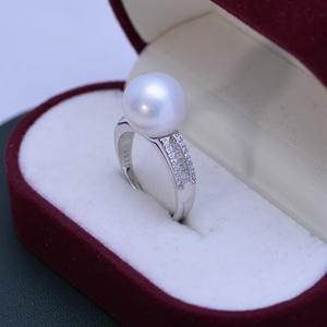 Anillo Abierto de Plata S925 para Mujer, Marca Danshui, con Perla Blanca de 11-12 mm, Luz Intensa, Ligeras Imperfecciones, Edición Coreana, Anillos de Moda al por Mayor - Product Image 5