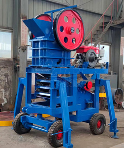 Trung Quốc PE 250x400 tiểu điện thoại di động máy nghiền hàm Lập Dị trục máy nghiền hàm giá với rung màn hình - Product Image 3